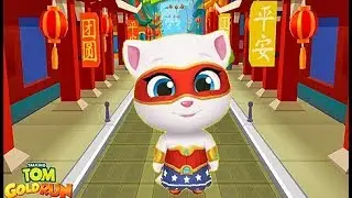 Super Angela Veloz - Talking Tom Gold Run - Dibujos Animados Para Niños