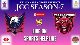 LIVE - JCC 6TH MATCH || 3RD EYE EAGLE VS TCA BLASTER DELHI _ OP SPORTS CRICKET GROUND