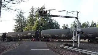 (Northbound) Union Pacific Manifest Train passes through the Atchinson Road Railroad Crossing.