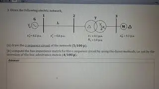 Z bus formation using O (zero) Sequence circuit A practical example 07