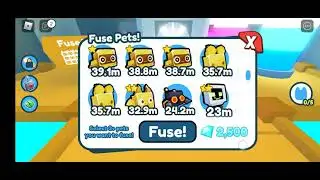 what happen when you fuse 8 golden robot (pet simulator x)
