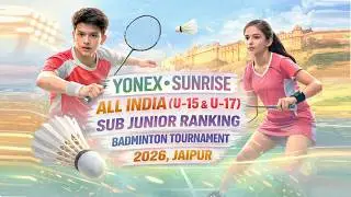 Day 3 | Court 9 | Yonex Sunrise All India Sub Junior Ranking Badminton Tournament 2026 | Jaipur