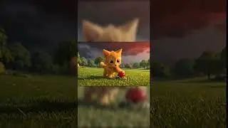 Cute Cat Turns Into a Monster?! 😱 #animation 