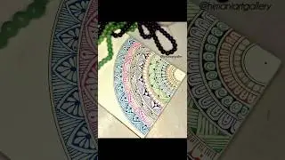 Draw an easy and simple mandala with me 🌈🎊✨ #art #shortsvideo #pastel #colors #mandala #drawing