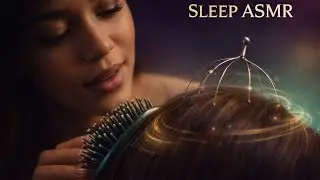 Rotating Hair Brushing & Vibrating Head Massage | Deep Sleep ASMR