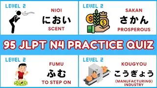 JLPT N4 Vocabulary Quiz (Learn & Practice 95 Japanese Words)