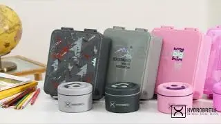 HYDROBREW Bento Lunch Box w/ Steel Food Jar