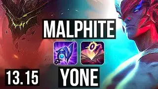 MALPHITE vs YONE (MID) | 10/0/6, Legendary, Rank 9 Malph | KR Challenger | 13.15