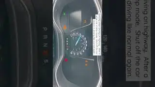 2015 Fusion dashboard like Christmas tree and car in limp mode.  Show