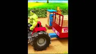 Amazing DIY Mini Tractor Builds a Strong Brick & Metal Bridge  #DIYTractor #MiniEngineering