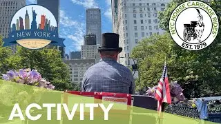 4K CARRIAGE HORSE 🐎 NEW YORK CITY🗽 CENTRAL PARK 🌳 RIDE🎢 FULL TOUR 📸 IN SUMMER 🌞 2022 NYC🇺🇸