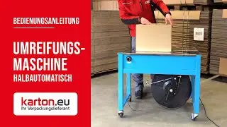 Halbautomatische Umreifungsmaschine | Bedienungsanleitung | karton.eu