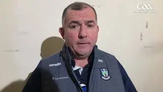 Monaghan manager Seamus McEnaney talks to GAA.ie