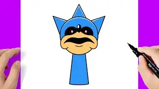 How to draw Sonic - Incredibox Sprunki