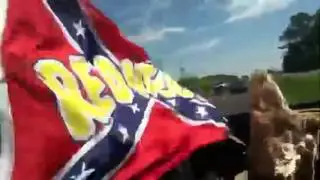 Redneck rebel flag on truck!