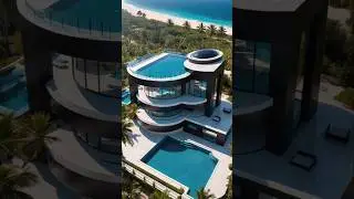 Drone Tour 🌴 Stunning Luxury Villa with Pool & Beach View