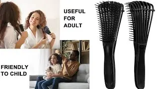 Tangle brush, hair agent, African texture 3a 4c wavy, suitable for wet hair/dry hair