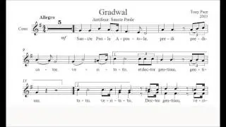 Gradwal Sancte Paule - Tony Pace rehearsals