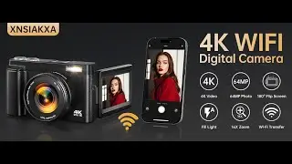 XNSIAKXA 4K Digital Camera for Photography