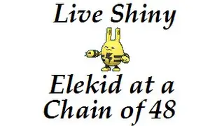 Road to 100 shinies on X/AS #14 LIVE SHINY ELEKID AT A DEXNAV CHAIN OF 48!!!