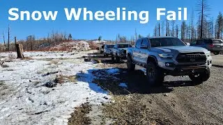 Snow Wheeling Fail - Prairie City SVRA - Tacoma, 4Runner, Sequoia