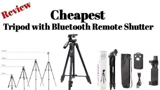 Tripod with Wireless Bluetooth Remote Shutter | Yunteng VCT 5208
