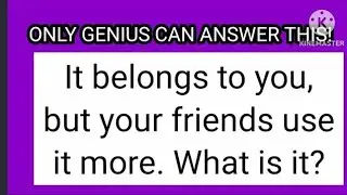 Only a genius can answer these 10 tricky riddles|Riddles part-1