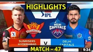 Highlights: SRH vs DC 2020 Highlights Match -47 | Sunrisers Hyderabad vs Delhi Capitals l IPL 2020