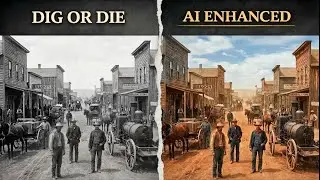 A Tour of the Wild West Mining Towns in the 1880s (AI Reconstruction)
