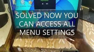 How to unlock Lenovo L1940PWD OSD SETTINGS