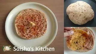 Paneer cheese paratha|cheese paneer paratha|layered paratha ~ Saisha's Kitchen