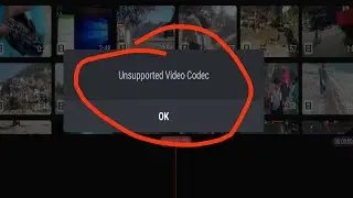unsupported video codec || kinemaster unsupported video codec