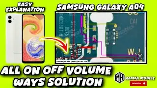 Samsung A04/SM-A045 ON OFF VS Volume Keys Not Working problem Solutions All Ways,Track Jumper Solve