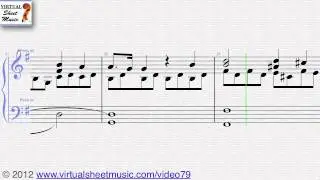 Cesar Franck's, Panis Angelicus, Piano sheet music - Video Score