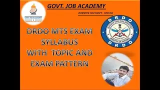 DRDO MTS Exam Syllabus with Topic and Exam Pattern