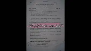 12th Physics Sat Exam 🤯💥🙀🔥@Hbse board #Physics exam