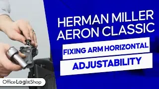 Fixing Herman Miller Aeron Chair Arm Horizontal Adjustability by Replacing the Arm Index