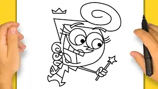 How to Draw Wanda from The Fairly OddParents | Step by Step Simple and Easy