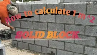 How to calculate 1m^2 solid block