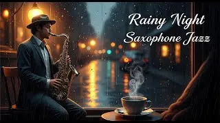 Relaxing Rainy Late Night Jazz 🌧 Sweet Saxophone & Soft Instrumental Music for Calm Mind