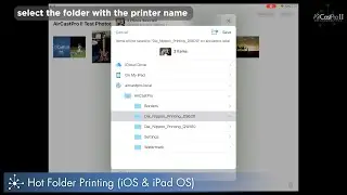 AirCastPro II Hot Folder Printing