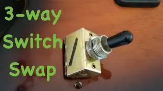 Replacing the pickup selector switch on an electric guitar - low quality video