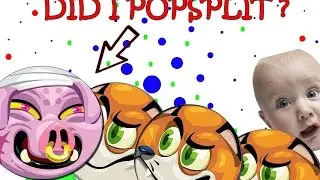 Agario Teaming #4 GLORIOUS POPSPLIT