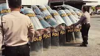 Latihan Dalmas Satsamapta Polres Pamekasan