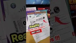 😱Pw Ranker Test Series || NEET 2026 ||🔥 PW Ranker Test Series Unboxing & Review Neet 2026 ||