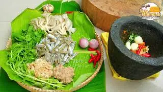 EP97-How to Make Grilled Baby Fish Recipe ¦Khmer Foods¦វិធីអប់កូនត្រីបែបស្រុកស្រែ