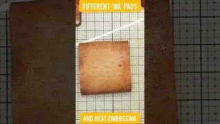 #shortvideo Embossing Folder + Different Ink Pads + Heat Embossing  + White & Gold dots