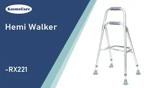 KosmoCare Folding Hemi-Style One Arm Walker - Features (RX221)