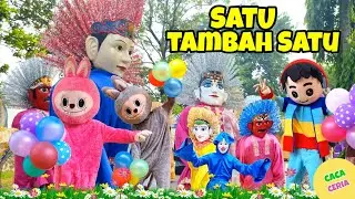 SATU TAMBAH SATU| ONDEL ONDEL DAN BADUT JOGET LAGU SATU TAMBAH SATU REMIX