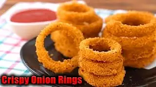 Crispy Onion Rings Recipe | Ghar Pe Banao Super Crunchy Onion Rings | Easy Homemade Snack